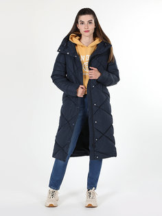 Пальто женское Colins CL1060995_Q1.V1 синее M