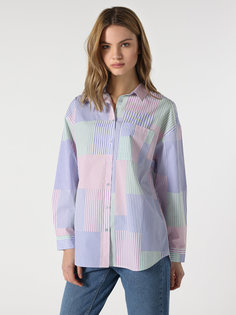 Рубашка женская Colins CL1062921_Q1.V1 разноцветная XS