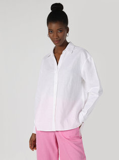 Рубашка женская Colins CL1063415_Q1.V1 белая L