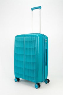 Чемодан унисекс Sweetbags Shield бирюзовый, 65x44x27 см