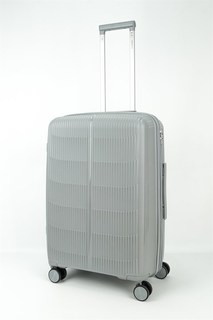 Чемодан унисекс Sweetbags Shield светло-серый, 65x44x27 см