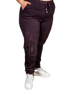 Джинсы женские Полное Счастье Флоранс фиолетовые 78 RU