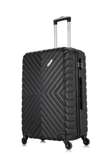 Чемодан унисекс LCase New Delhi черный, 71.5x47.5x27.5 см