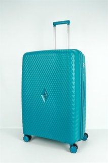 Чемодан унисекс Sweetbags Diamond бирюзовый XL