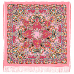 Платок женский Павловопосадский платок 951 разноцветный, 130х130 см