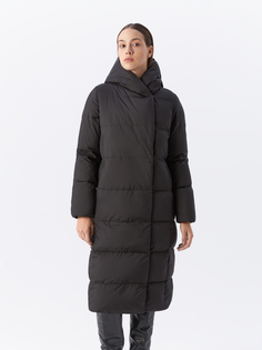 Пальто женское VEF-2741MW 44 размер, чёрное Veralba