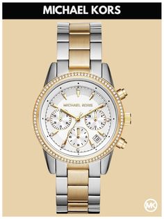 Наручные часы женские Michael Kors M6474K золотистые/серебристые