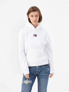 Худи женское Tommy Jeans DW0DW14690YBR белое, размер M