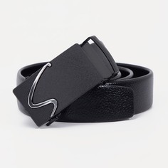 Ремень мужской 2 черный, 125 см No Brand