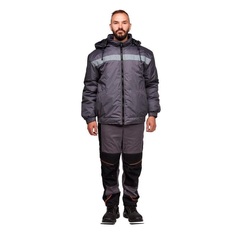 Куртка рабочая NoBrand 1413910-K серый 52-54, 170-176