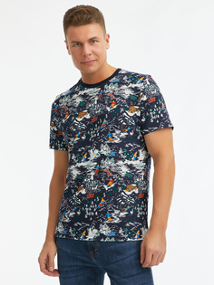 Футболка мужская oodji 5L611408I синяя 2XL
