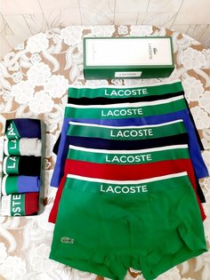 Комплект трусов мужских Lacoste LAC3 в ассортименте 52-54, 5 шт.