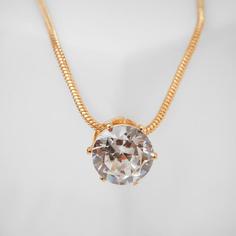 Колье из металла 40 см Queen Fair 5212929, стразы