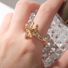 Кольцо из меди one size Queen Fair 9690911, без вставки