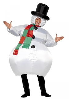 Костюм карнавальный мужской Inflatable Новогодние персонажи белый 54 RU