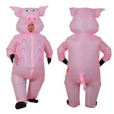 Костюм карнавальный мужской Inflatable Поросенок розовый 54 RU