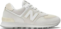 Кроссовки унисекс New Balance 574 белые 8 US