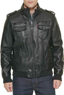 Кожаная куртка мужская Levis LM8RU476-BLK черная M Levis®