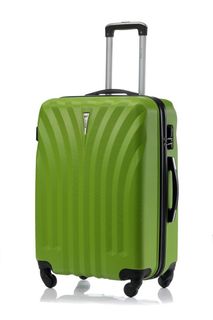 Чемодан унисекс LCase Phuket зеленый, р. M