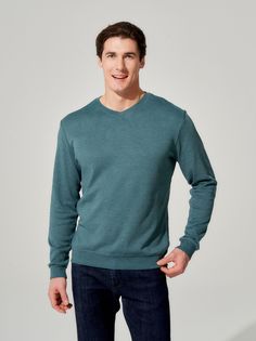 Пуловер мужской Best Tricotage BTD2003 зеленый XL