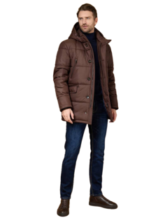 Куртка Bazioni 4096-2 M Bygli Firs для мужчин, размер 58/176, тёмно-коричневая