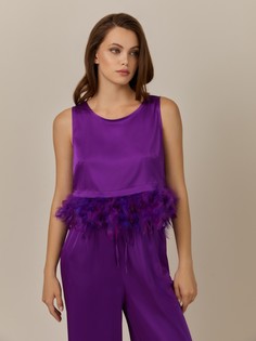 Блуза домашняя женская Infinity Lingerie 31200210013 фиолетовая S