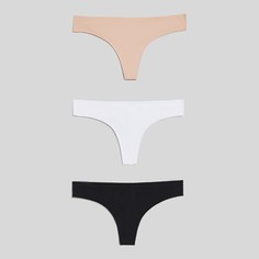 Комплект трусов женских Infinity Lingerie 31204121757 белый; бежевый; черный XL, 3 шт.