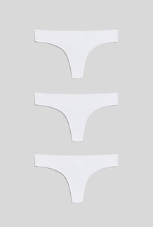 Комплект трусов женских Infinity Lingerie 31204121757 белый XL, 3 шт.