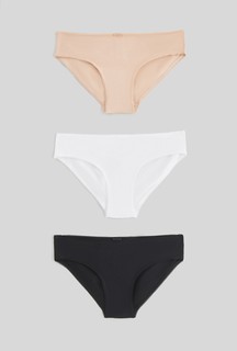 Комплект трусов женских Infinity Lingerie 31204121973 белый; бежевый; черный 2XL, 3 шт.