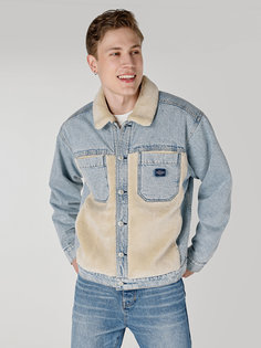 Джинсовая куртка мужская Colins CL1065595_Q1.V1 голубая XL