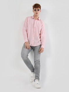 Рубашка мужская Colins CL1063686_Q1.V1 розовая L