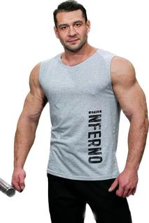 Майка мужская INFERNO style М-002-000 серая 3XL
