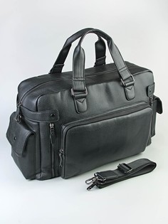Дорожная сумка унисекс GR070258 черная, 44x31x5 см No Brand