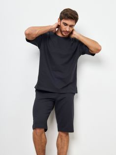 Футболка мужская MOM №1 88-2151 серая 3XL