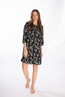 Туника домашняя женское VIENETTA 104154_0438 черное 5XL