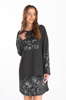 Туника домашняя женское VIENETTA 104389_0000 серое 5XL