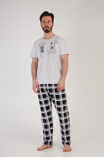 Комплект домашний мужской VIENETTA 212267_6006 серый XL