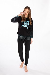 Пижама женская VIENETTA 104377_0000 черная XL