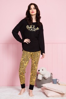 Комплект домашний женский VIENETTA 003125_2969 черный 2XL