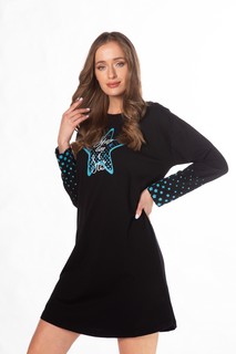 Туника домашняя женское VIENETTA 104378_0000 черное 3XL