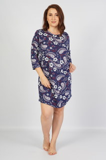 Туника домашняя женское VIENETTA 104170_5100 синее 5XL