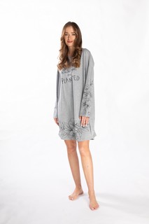 Туника домашняя женское VIENETTA 104389_0000 серое 5XL