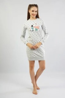Туника домашняя женское VIENETTA 105076_0619 серое S
