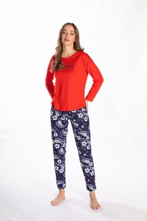 Пижама женская VIENETTA 104166_5100 красная XL