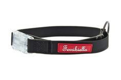 Cветящийся ошейник Ferribiella тонкий силиконовый, черный 2,5X45-70 см