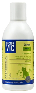 Шампунь для котят Doctor VIC, с экстрактом шиповника и ромашки, 200 мл