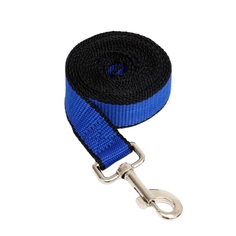 Поводок 2 м х 2,5 см, сине-чёрный Пижон