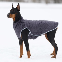 Жилет для собак OSSO Fashion Стежка, теплый, баклажан, плащевка, флис, длина спины 40 см