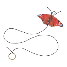 Игрушка для кошек Антицарапки Дразнилка с кольцом, бабочка с валерианой 80 см