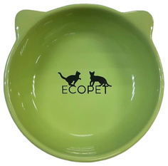 Миска EcoPet круглая, оливковый, 0,2 л